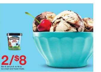 Target Ben & Jerry's Ice Cream And Frozen Treats offer