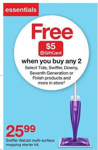 Target Swiffer Wetjet Multi-surface Mopping Starter Kit offer
