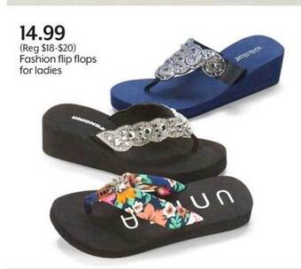 Bealls Fashion Flip Flops For Ladies offer