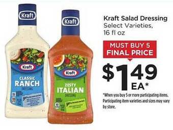 Food 4 Less Kraft Salad Dressing offer
