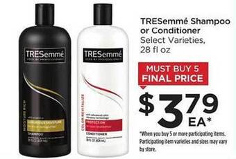 Food 4 Less Tresemmé Shampoo Or Conditioner offer