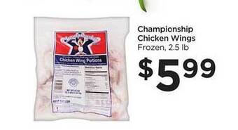 Food 4 Less Championship Chicken Wings offer