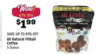 Grocery Outlet All Natural Fitball Coffee offer