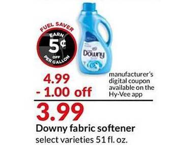 Hy-Vee Downy Fabric Softener offer