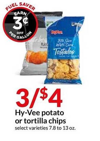 Hy-Vee Hy-Vee Potato Or Tortilla Chips offer
