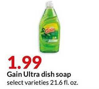 Hy-Vee Gain Ultra Dish Soap offer