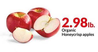 Hy-Vee Organic Honeycrisp Apples offer