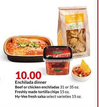 Hy-Vee Enchilada Dinner offer