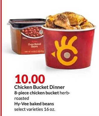 Hy-Vee Chicken Bucket Dinner offer