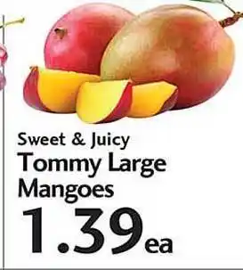 Sunset Foods Sweet & Juicy Tommy Large Mangoes offer