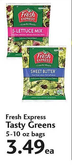 Sunset Foods Fresh Express Tasty Greens offer
