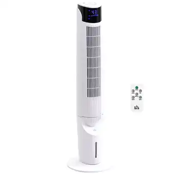 Walmart HOMCOM Ice Cooling Tower Fan, Water Conditioner Evaporative Air Cooler Unit with 4 Modes, 3 Speed, Remote Control, Timer, Osc offer