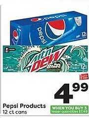 Weis Markets Pepsi Products offer