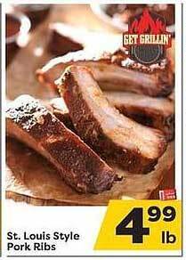 Weis Markets St. Louis Style Pork Ribs offer