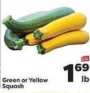 Weis Markets Green Or Yellow Squash offer