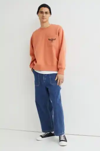 H&M Oversized pocket-detail sweatshirt offer
