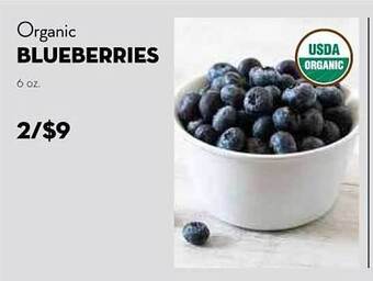 Bristol Farms Organic Blueberries offer