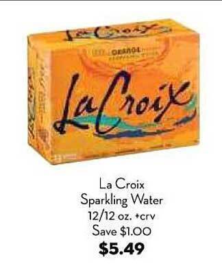 Bristol Farms La Croix Sparkling Water offer