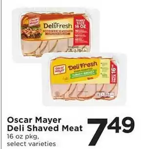SHOPPERS Oscar Mayer Deli Shaved Meat offer