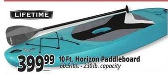 Ocean State Job Lot 10 Ft. Horizon Paddleboard Lifetime offer