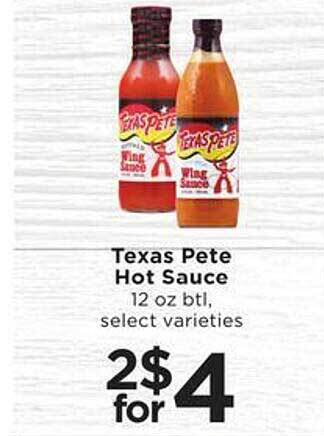 SHOPPERS Texas Pete Hot Sauce offer