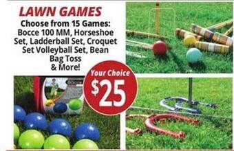 Ocean State Job Lot Lawn Games offer