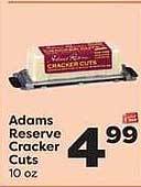 Weis Markets Adams Reserve Cracker Cuts offer