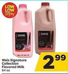 Weis Markets Weis Signature Collection Flavored Milk offer