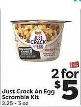 Weis Markets Just Crack An Egg Scramble Kit offer