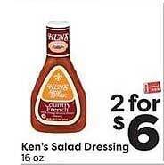 Weis Markets Ken's Salad Dressing offer