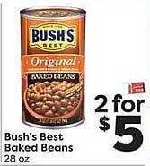 Weis Markets Bush's Best Baked Beans offer
