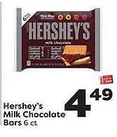 Weis Markets Hershey's Milk Chocolate Bars offer