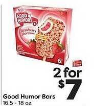 Weis Markets Good Humor Bars offer