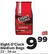 Weis Markets Eight O'clock Medium Bags offer