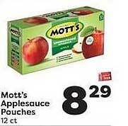 Weis Markets Mott's Applesauce Pouches offer