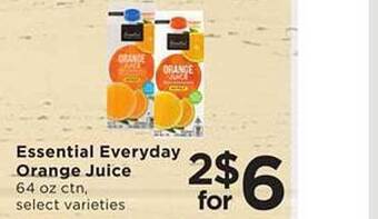 SHOPPERS Essential Everyday Orange Juice offer