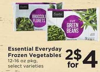 SHOPPERS Essential Everyday Frozen Vegetables offer