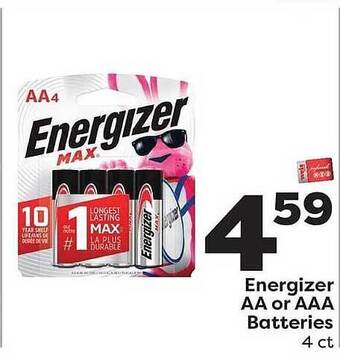 Weis Markets Energizer Aa Or Aaa Batteries offer