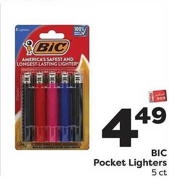 Weis Markets Bic Pocket Lighters offer