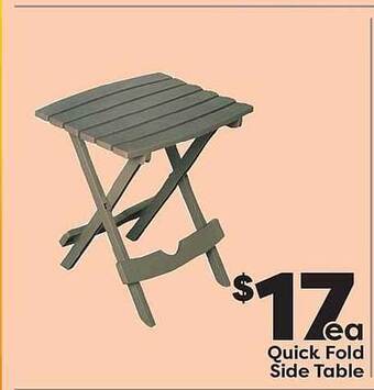 Weis Markets Quick Fold Side Table offer