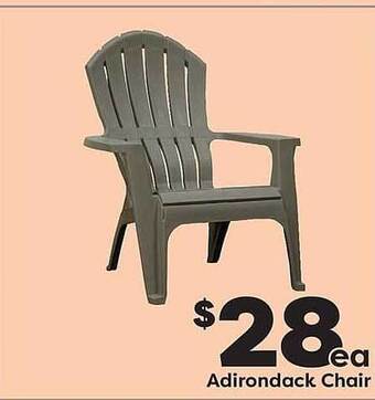 Weis Markets Adirondack Chair offer