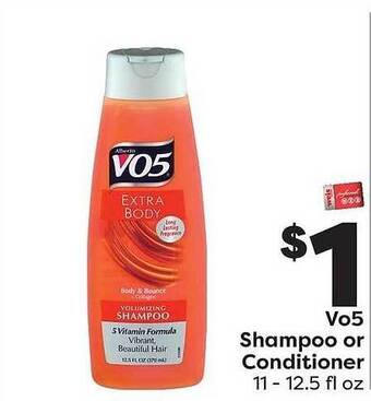 Weis Markets Vo5 Shampoo Or Conditioner offer