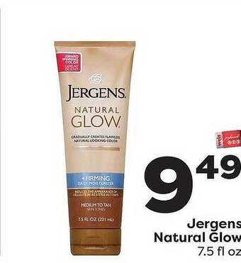 Weis Markets Jergens Natural Glow offer