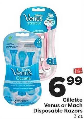 Weis Markets Gillette Venus Or Mach Disposable Razors offer