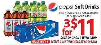 ACME Pepsi Soft Drinks offer