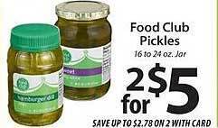 ACME Food Club Pickles offer