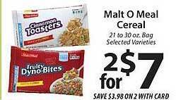 ACME Malt O Meal Cereal offer