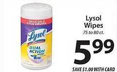 ACME Lysol Wipes offer