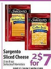 ACME Sargento Sliced Cheese offer