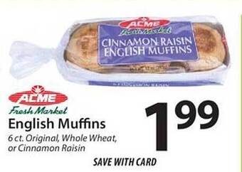 ACME English Muffins offer